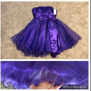 Beautifly Party Dress Size 8 New with Tags Strapsless Chiffon Pretty Formal